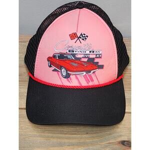 GM Official Vintage Chevrolet Corvette Stingray Trucker Snapback Rope